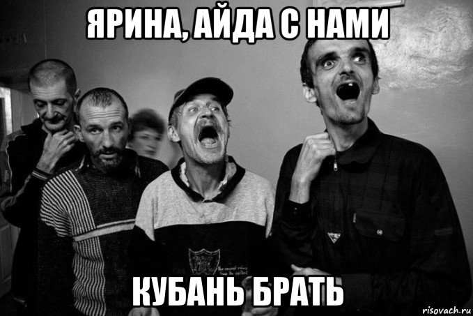 ярина, айда с нами кубань брать, Мем Больные