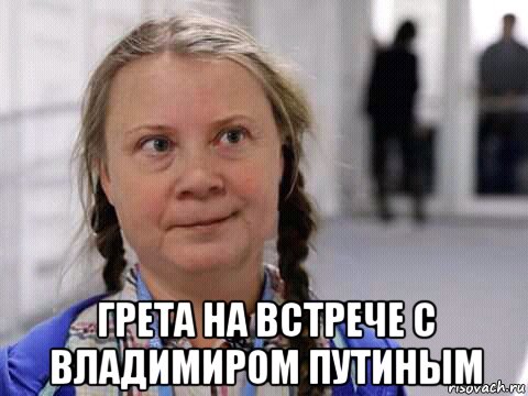  грета на встрече с владимиром путиным, Мем Грета Тунберг