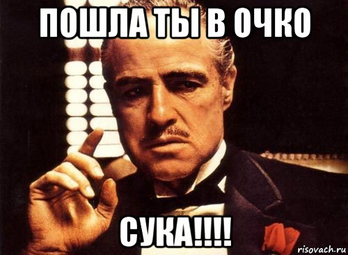 пошла ты в очко сука!!!!, Мем крестный отец