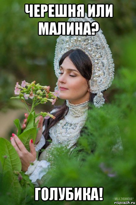 черешня или малина? голубика!