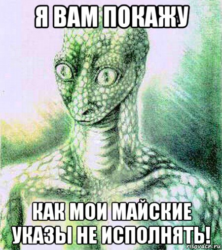 я вам покажу как мои майские указы не исполнять!