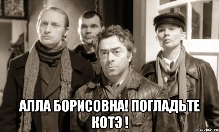  алла борисовна! погладьте котэ !, Мем Швондер