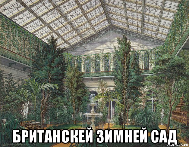  британскей зимней сад, Мем Зимний сад