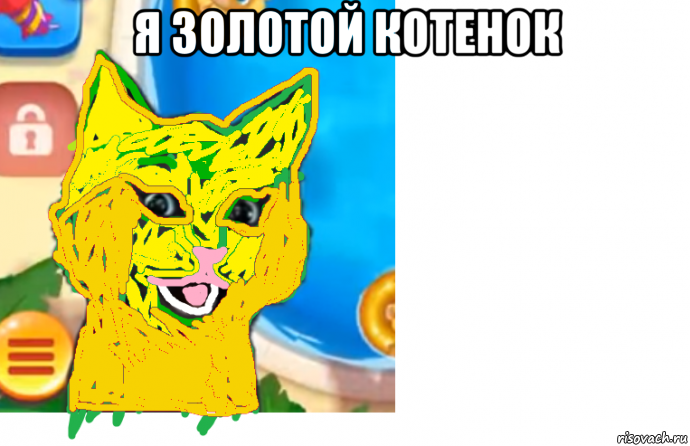 я золотой котенок , Мем Золотой котиенок