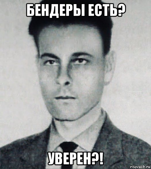 бендеры есть? уверен?!, Мем Богдан Сташинский