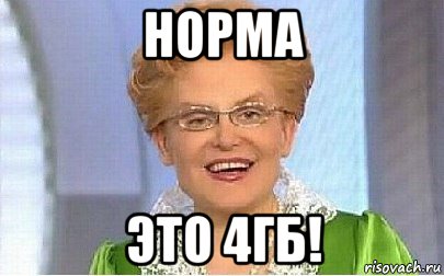 норма это 4гб!, Мем Это норма