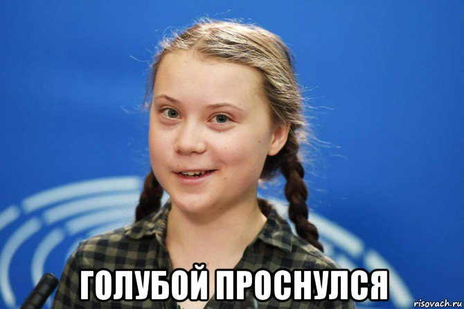  голубой проснулся