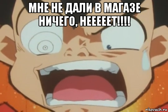 мне не дали в магазе ничего, нееееет!!!! 