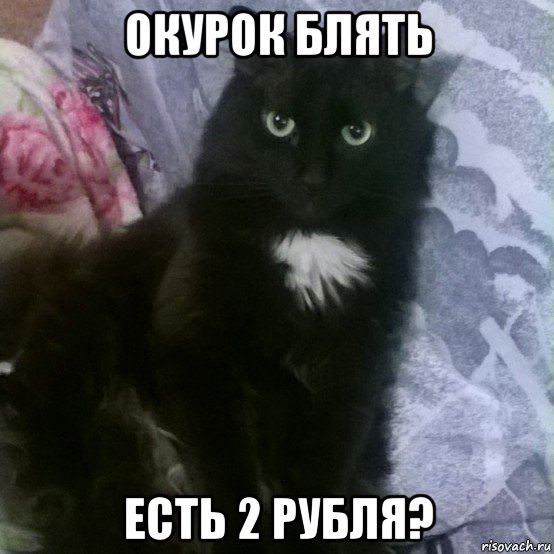 окурок блять есть 2 рубля?