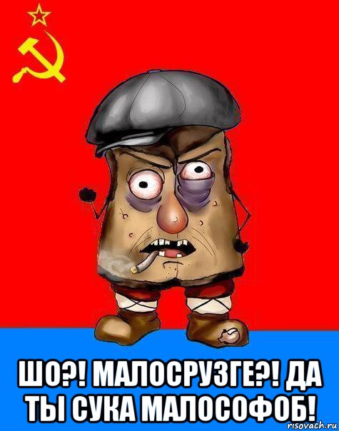  шо?! малосрузге?! да ты сука малософоб!