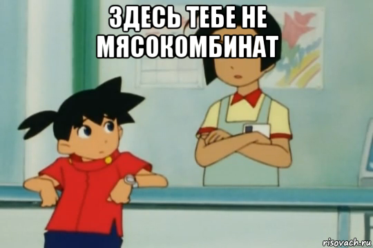 здесь тебе не мясокомбинат 