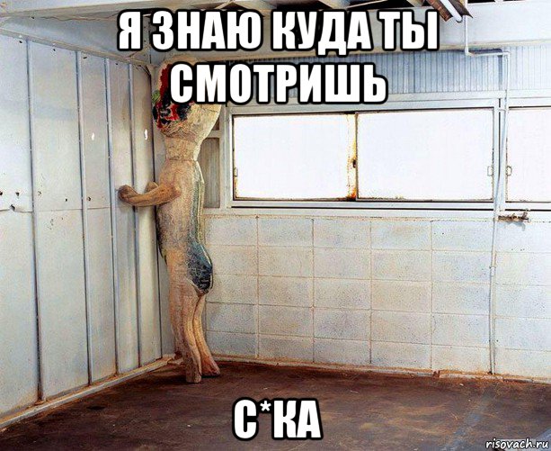 я знаю куда ты смотришь с*ка