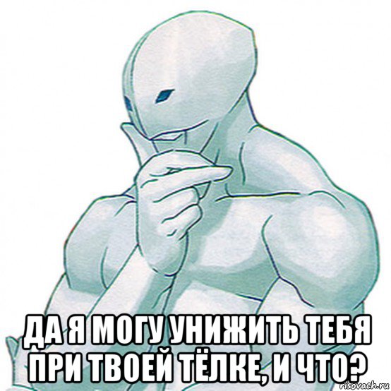  да я могу унижить тебя при твоей тёлке, и что?, Мем Street Fighter Twelve