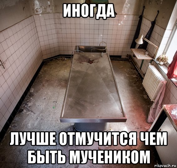 иногда лучше отмучится чем быть мучеником, Мем Все