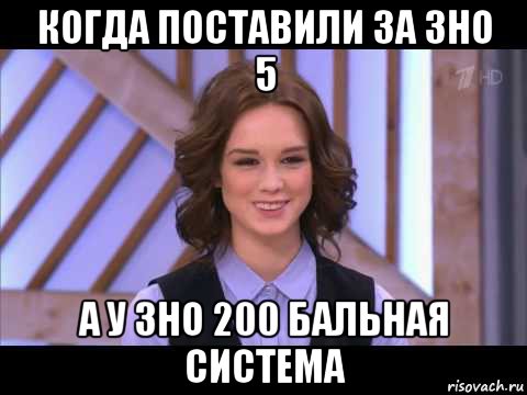 когда поставили за зно 5 а у зно 200 бальная система