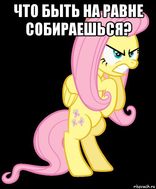 что быть на равне собираешься? 