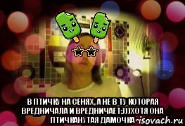  в птичку на сенях, а не в ту которая вредничала и вредничает:)))хотя она птичканутая дамочка, Мем Kawai Neko