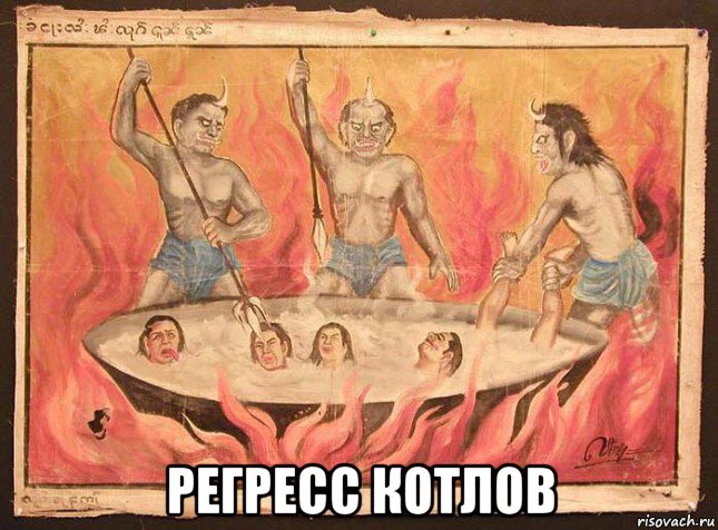  регресс котлов