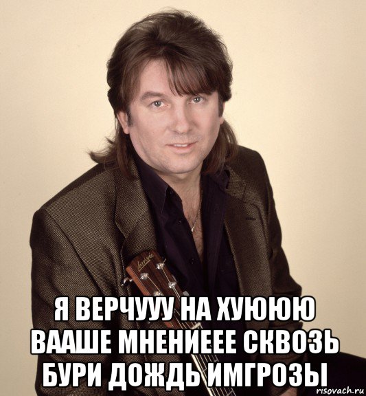  я верчууу на хуююю вааше мнениеее сквозь бури дождь имгрозы, Мем Лоза