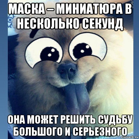 маска – миниатюра в несколько секунд она может решить судьбу большого и серьезного, Мем Маска маска я тебя знаю