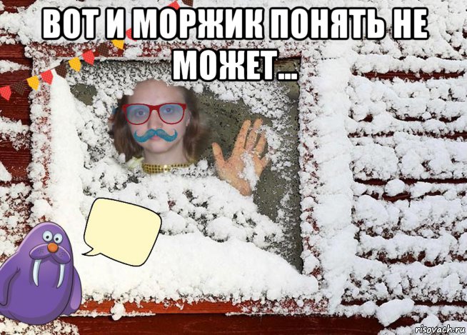 вот и моржик понять не может... 