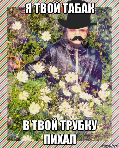 я твой табак в твой трубку пихал