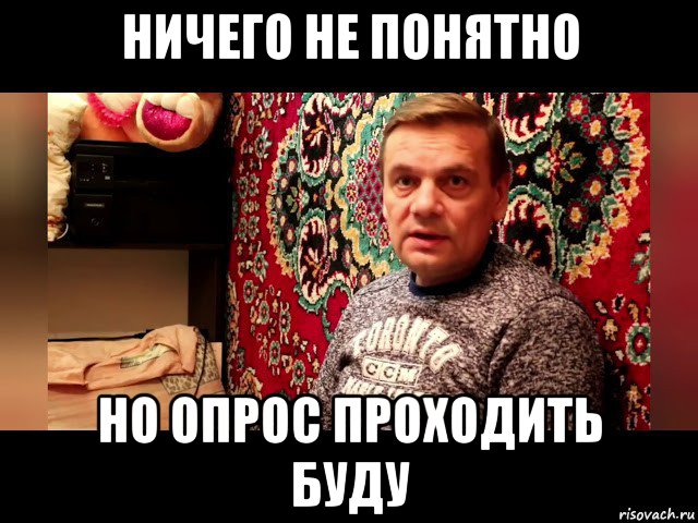 ничего не понятно но опрос проходить буду, Мем Но чень интересно