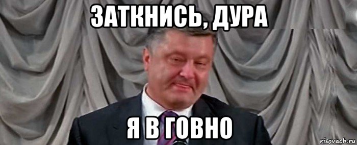 заткнись, дура я в говно