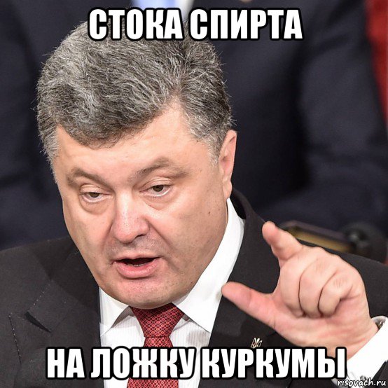 стока спирта на ложку куркумы