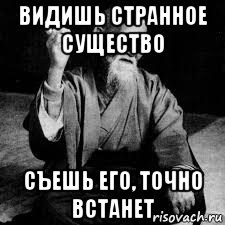 видишь странное существо съешь его, точно встанет, Мем Седой бородатый дедушка китаец философ