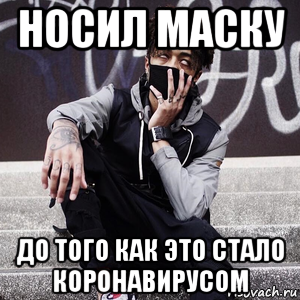 носил маску до того как это стало коронавирусом, Мем Скарлорд
