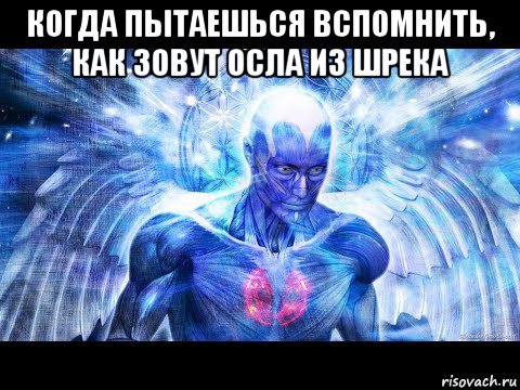 когда пытаешься вспомнить, как зовут осла из шрека 