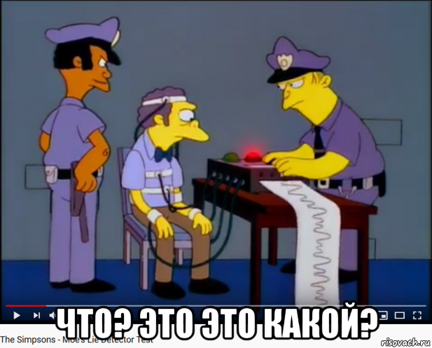  что? это это какой?, Мем The Simpsons - Moes Lie Detector Test