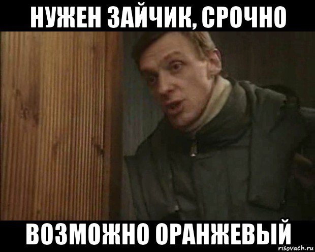нужен зайчик, срочно возможно оранжевый, Мем Улицы разбитых фонарей