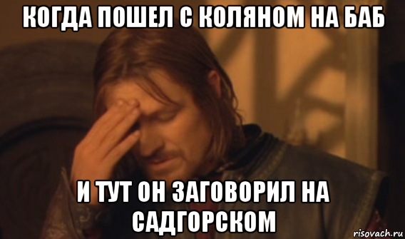 когда пошел с коляном на баб и тут он заговорил на садгорском, Мем Закрывает лицо