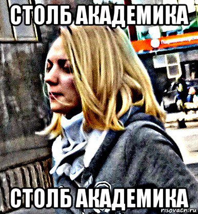 столб академика столб академика, Мем Бляндинка