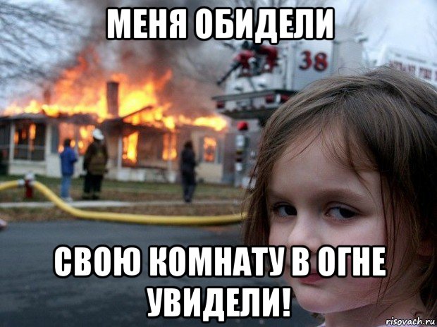 меня обидели свою комнату в огне увидели!, Мем Disaster Girl