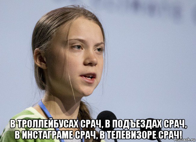  в троллейбусах срач, в подъездах срач, в инстаграме срач, в телевизоре срач!