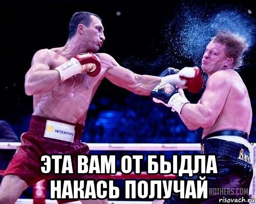  эта вам от быдла накась получай