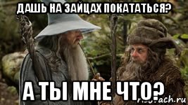 дашь на зайцах покататься? а ты мне что?, Мем Колдуны