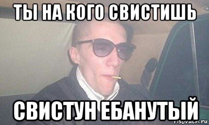 ты на кого свистишь свистун ебанутый, Мем Лошара