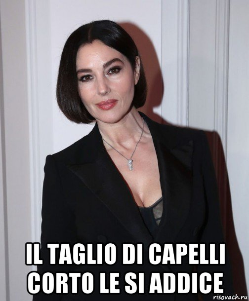  il taglio di capelli corto le si addice, Мем Monica