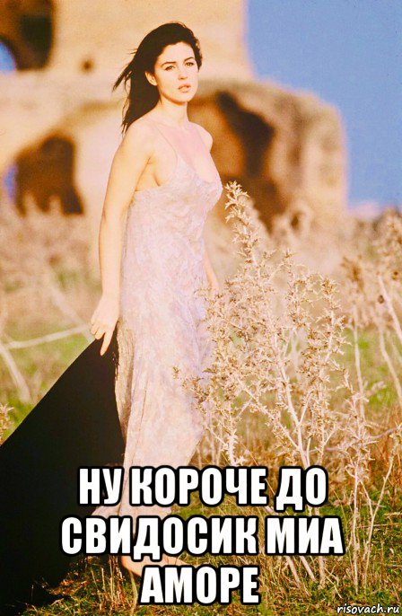  ну короче до свидосик миа аморе