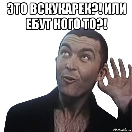 это вскукарек?! или ебут кого то?! , Мем Пистон
