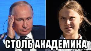  столб академика, Мем Путин