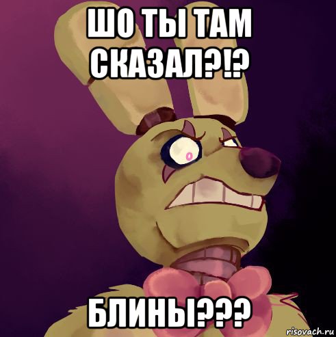шо ты там сказал?!? блины???