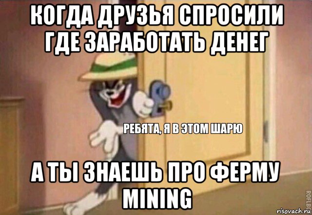 когда друзья спросили где заработать денег а ты знаешь про ферму mining, Мем    Ребята я в этом шарю