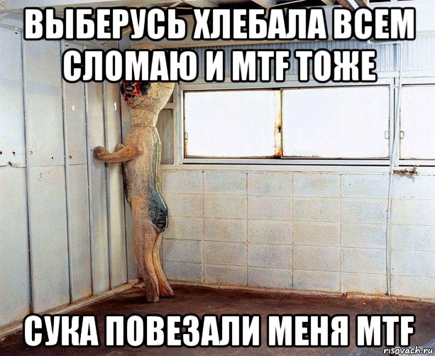 выберусь хлебала всем сломаю и mtf тоже сука повезали меня mtf