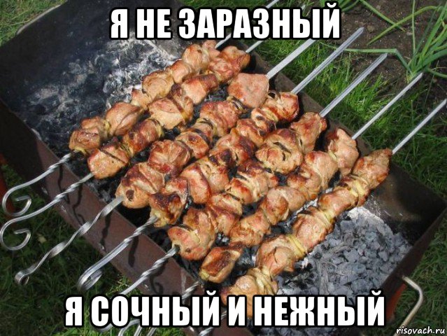 я не заразный я сочный и нежный, Мем шашлык