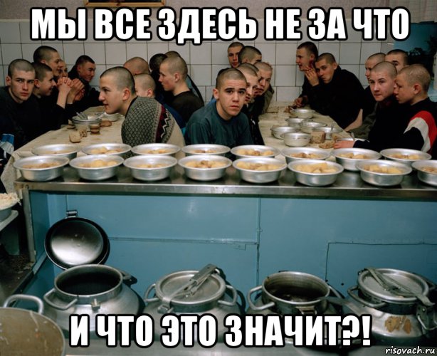 мы все здесь не за что и что это значит?!, Мем Жратва
